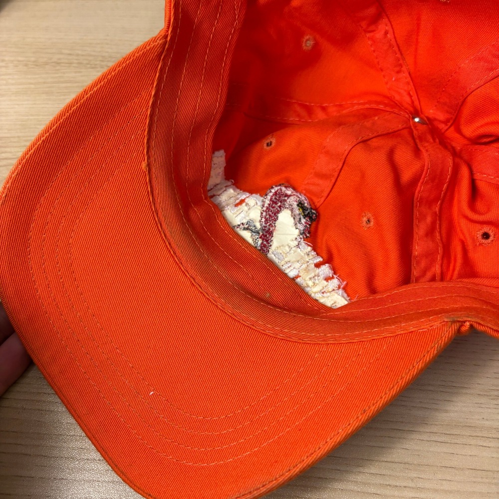 Snake Ranch Cycles Hat Cap Strap Back Orange Adjustable - Picture 10 of 12